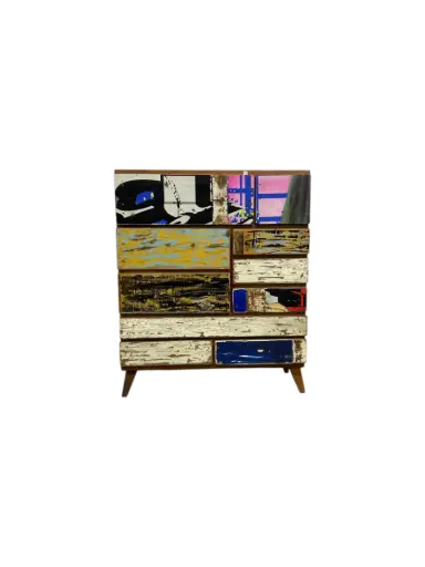 [2026-03-24-0076-A] Buffet - 10 tiroirs - 120 x 100 x 42 cm