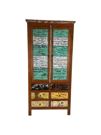 [2026-03-24-0078-A] Armoire - 2 portes, 6 tiroirs - 192 x 93 x 49 cm