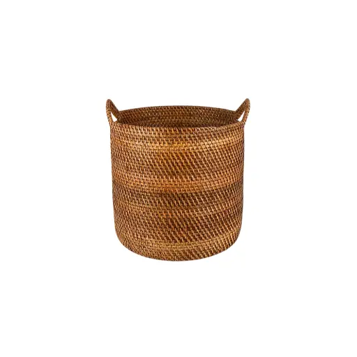 [2026-03-30-0016-A] Panier rond avec hanse - Medium - 40 x 34,5 x 34,5 cm