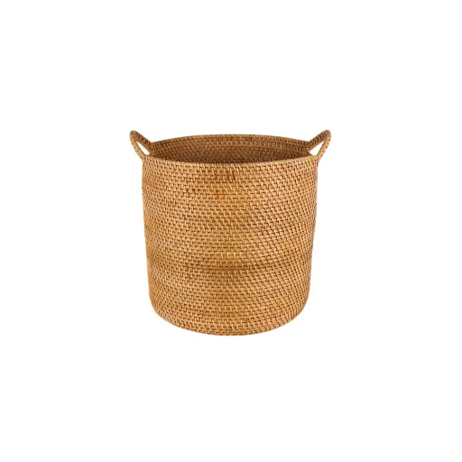 [2026-03-30-0017-A] Panier rond avec hanse - Medium - 40 x 34,5 x 34,5 cm