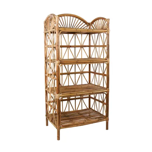 [2026-03-30-0035-A] Étagère bambou - 4 étages - 120 x 56 x 40 cm