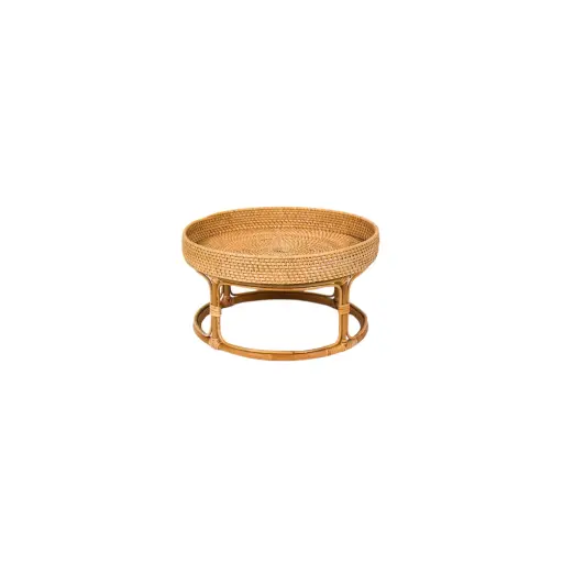 [2026-03-30-0069-A] Table basse ronde à rebord - Small - 27 x 50 x 50 cm