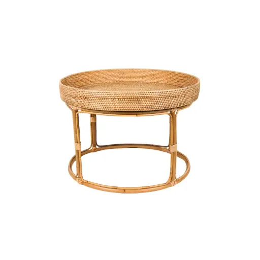 [2026-03-30-0071-A] Table basse ronde à rebord - Large - 50 x 70 x 70 cm