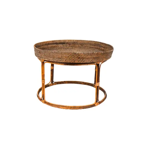 [2026-03-30-0074-A] Table basse ronde à rebord - Large - 50 x 70 x 70 cm