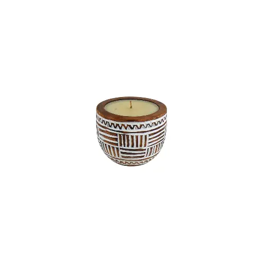 [2026-04-27-0003-A] Bougie Sculptée (Small) - Natural - 10 x 13 x 13 cm