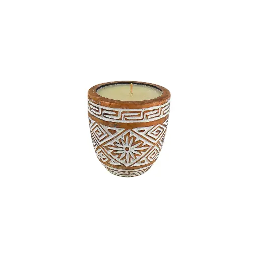 [2026-04-27-0009-A] Bougie Sculptée (Medium) - Natural - 15 x 15 x 15 cm