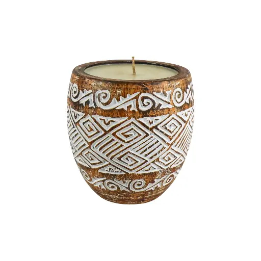 [2026-04-27-0022-A] Bougie Sculptée (Large) - Natural Burn - 23 x 22 x 22 cm