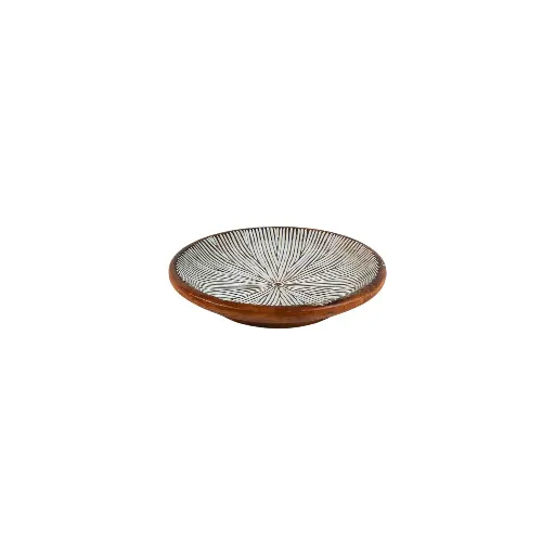 [2026-04-27-0033-A] Plat Décoratif Sculpté (Small) - Natural - 6 x 30 x 30 cm