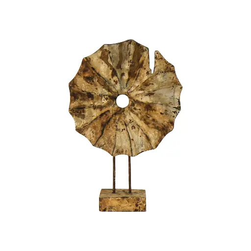 [2026-09-30-0088-A] Roue sur Socle - 44 x 30 x 12 cm