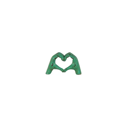 [2026-09-30-0100-A] Mains "Love sign" - 11 x 18 x 8 cm