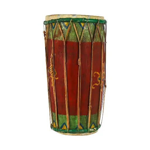 [2026-09-30-0104-A] Tambour Ancien - 49 x 26 x 26 cm