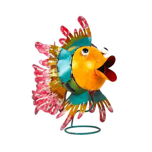 Poisson sur Pied - Voilé - 30 x 25 x 30 cm