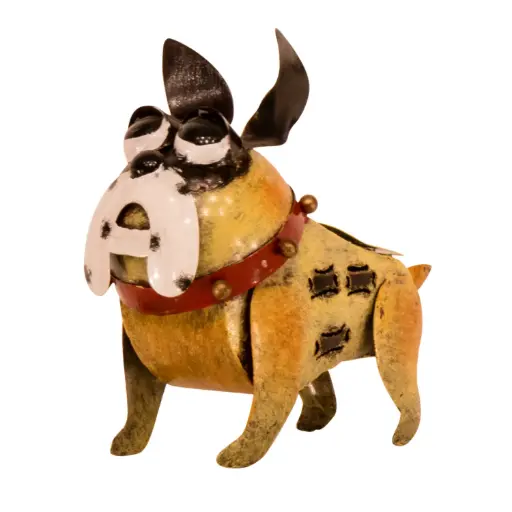 [BULLDOG17-C] Statue Photophore - Buldog - 17 cm