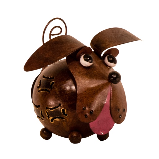 [DOGGY12-C] Toutou - Brun  - 12 x 12 x 14 cm