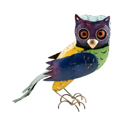 Hibou Côté - 25 x 30 x 9 cm