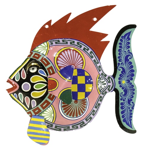 [FIDOP55-C] Poisson Daurade Pimp - Mix Couleur - 55 x 20 x 40 cm