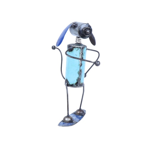 [DOGSURFUP38-SURF-C] Chien Surfeur - Surfing - 38 x 27 x 22 cm