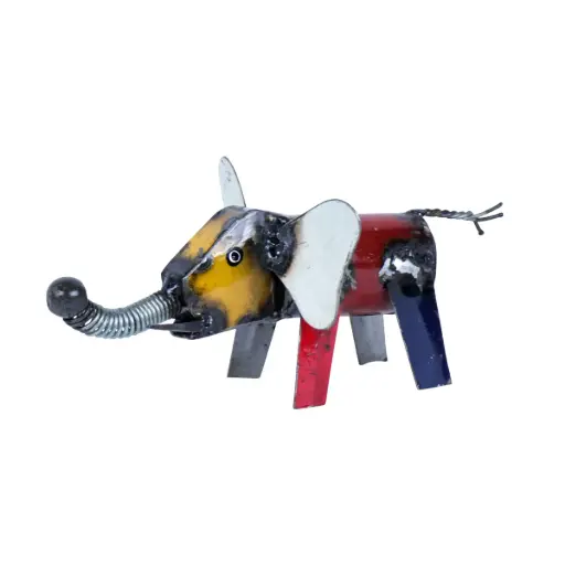 [ELUP9-C] Eléphant - Mix Couleur - 9 x 17 x 8 cm