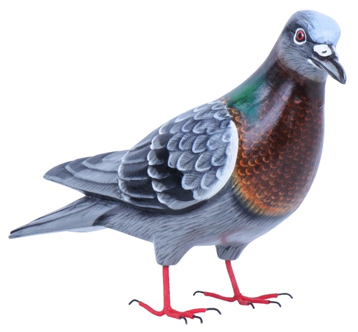 [PIGEONW18-C] Statue - Pigeon - 18 cm