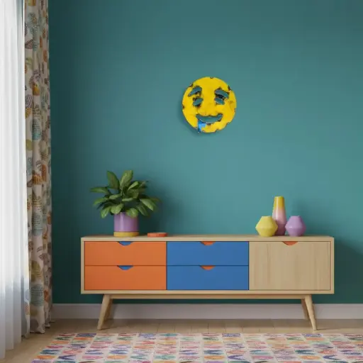 [EMO15-DROOLING-C] Emoji - 🤤 - Visage qui bave - 15 x 15,5 x 3 cm