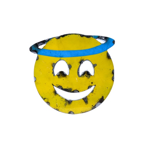[EMO15-HALO-C] Emoji - 😇 - Visage souriant avec auréole - 15 x 16 x 3 cm