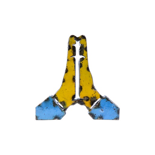 [EMO15-FOLDHANDS-C] Emoji - 🙏 - Mains en prière - 15 x 15 x 3 cm
