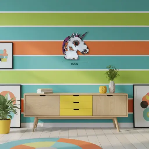 [EMO15-UNICORN-C] Emoji - 🦄 - Licorne - 16 x 14,5 x 3 cm