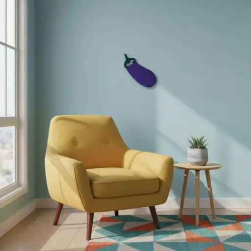 [EMO15-EGGPLANT-C] Emoji - 🍆 - Aubergine - 19,5 x 8 x 3 cm