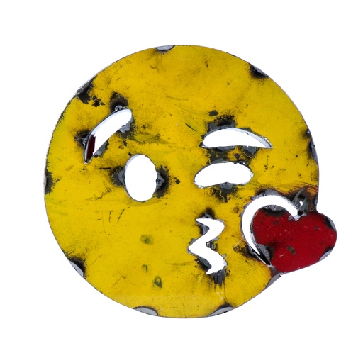 [EMO30-BLOWKISS-C] Emoji - 😘 - Visage envoyant un bisou - 28 x 31 x 4 cm