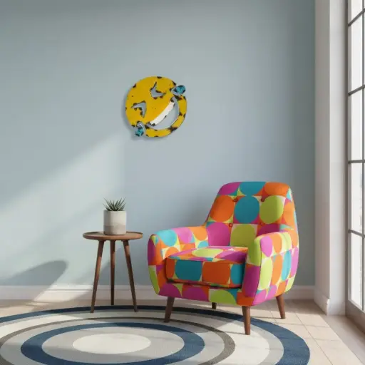 [EMO30-LAUGHING-C] Emoji - 🤣 - Se rouler par terre de rire - 28 x 32 x 4 cm