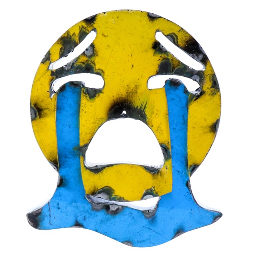 [EMO30-CRYING-C] Emoji - 😭 - Visage qui pleure à chaudes larmes - 35 x 29 x 4 cm