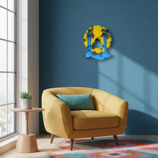 [EMO30-CRYING-C] Emoji - 😭 - Visage qui pleure à chaudes larmes - 35 x 29 x 4 cm