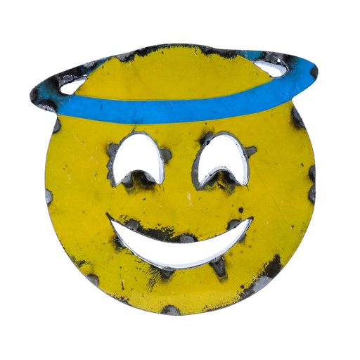 [EMO30-HALO-C] Emoji - 😇 - Visage souriant avec auréole - 28 x 30 x 4 cm