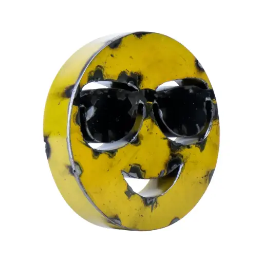 [EMO30-SUNGLASSES-C] Emoji - 😎 - Visage avec lunettes de soleil - 28 x 28 x 4 cm