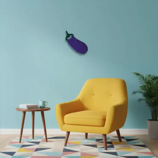 [EMO30-EGGPLANT-C] Emoji - 🍆 - Aubergine - 37 x 14,5 x 4 cm