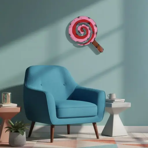 [EMO30-LOLLIPOP-C] Emoji - 🍭 - Sucette - 34 x 22,5 x 4 cm