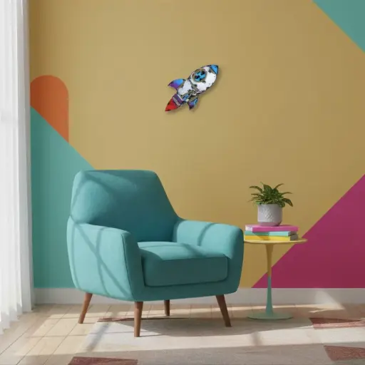 [EMO30-ROCKET-C] Emoji - 🚀 - Fusée - 39 x 21 x 4 cm