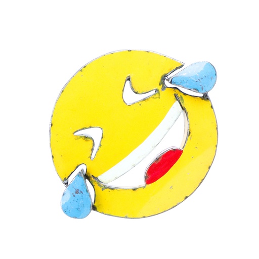 [2024-04-05-0063-C] Emoji Upcycling - Se rouler par terre de rire - 30 cm