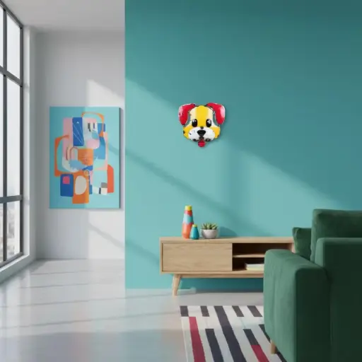 [EMOUP30-DOG-C] Emoji Upcycling - 🐶 - Tête de chien - 26 x 27 x 5 cm