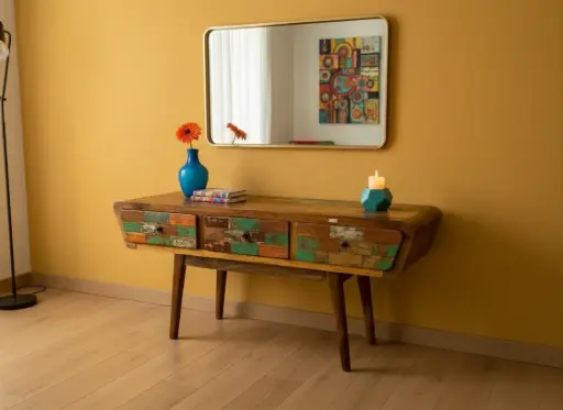 [2024-04-25-0004-A] Console basse - 3 tiroirs - 120 x 60 x 40 cm