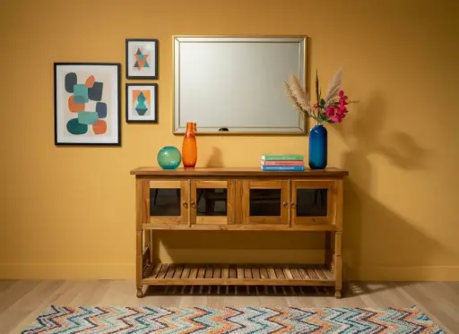 [2024-04-25-0019-A] Console - Vitrine - 145 x 95 x 45 cm