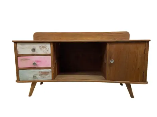 [2024-04-25-0021-A] Meuble TV - 3 tiroirs, 1 porte - 125 x 65 x 40 cm