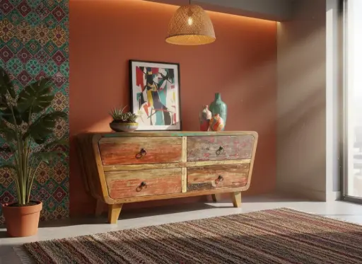 [2024-04-25-0054-A] Meuble TV - 4 tiroirs - 100 x 50 x 40 cm