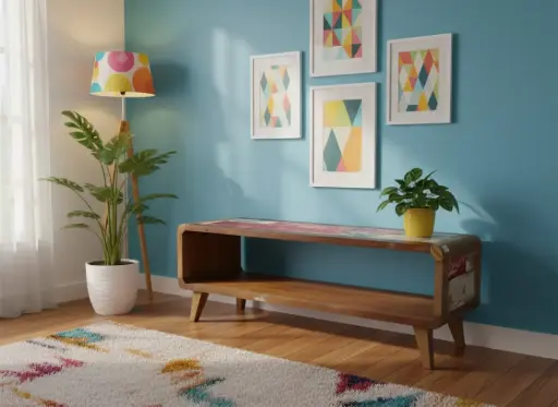 [2024-04-25-0073-A] Petite Table Basse - Rectangle - 120 x 45 x 40 cm