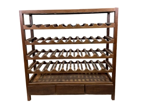 [2024-04-25-0096-A] Étagère à Vin - 3 tiroirs - 150 x 155 x 45 cm