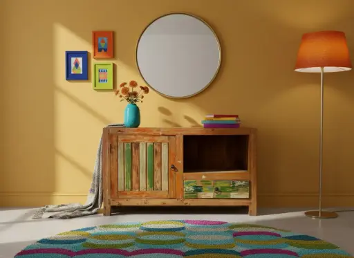 [2024-04-25-0185-A] Meuble TV - 1 tiroir, 1 porte - 100 x 55 x 37 cm