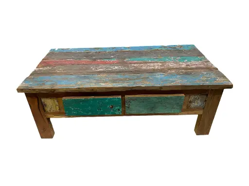 [2024-04-25-0186-A] Table Basse - 2 tiroirs - 120 x 45 x 70 cm