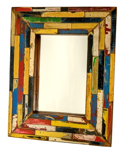 [MIRR50-C] Miroir Rectangle - Mix Couleur - 50 x 40 x 2,5 cm