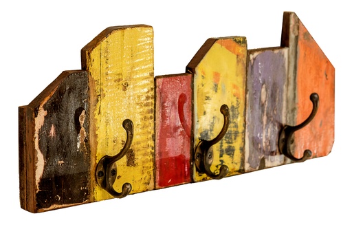 [HANG40-C] Porte-Manteau - Mix Couleur - 17 x 40 x 8 cm