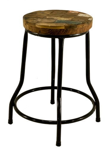 [JAVA50-02-C] Tabouret 'Java' - Finition Mosaïque - 50 x 45 x 45 cm